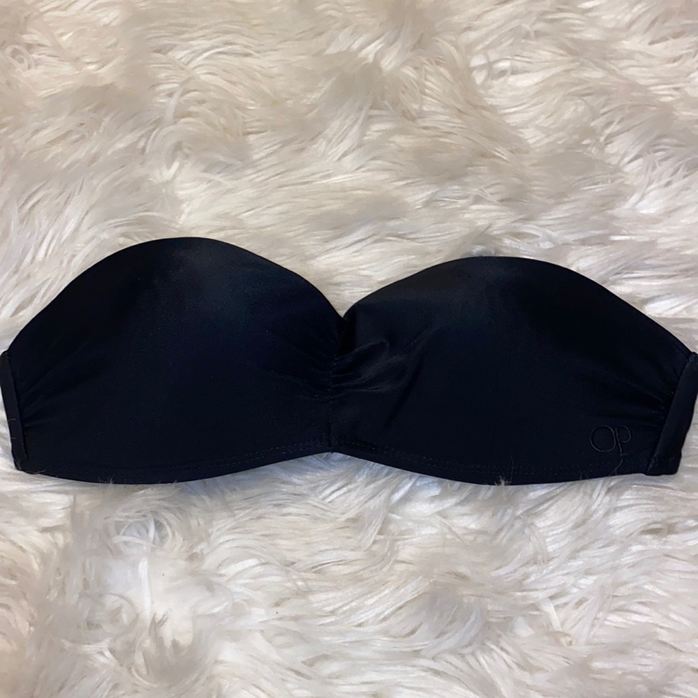 black bathing suit top